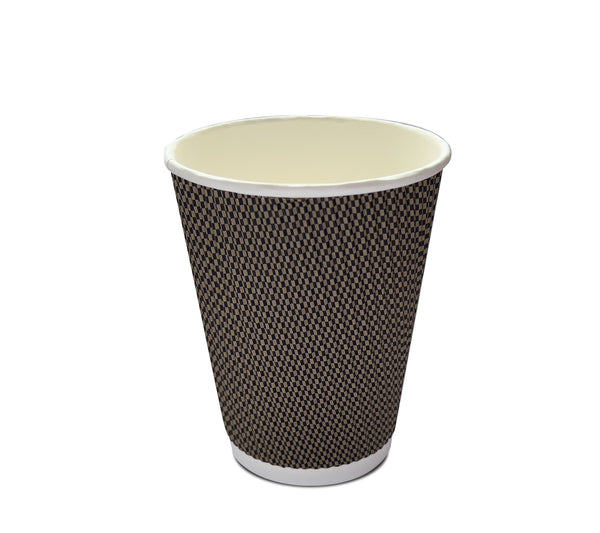 Duflex Ripple Wall 12oz Double Wall Coffee Cup ⌀90mm - 500pcs / ctn