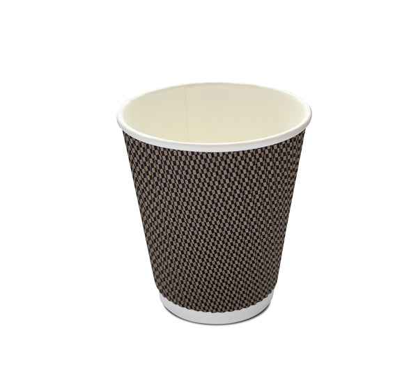 Duflex Ripple Wall 8oz Double Wall Coffee Cup ⌀80mm - 500pcs / ctn